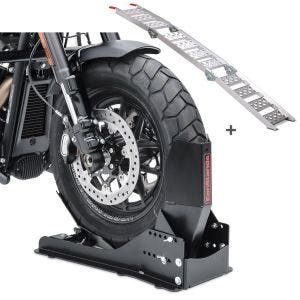 Set SW12 Motorradwippe Easy Vario Fix und Auffahrrampe Alu-III für BMW R 1250 R / RS / RT ConStands_1