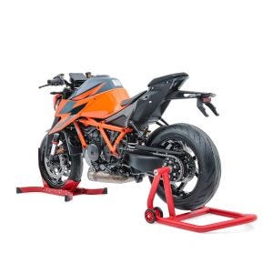 Einarm Montageständer hinten für Ducati Monster 1200/ S 14-20 + Motorradwippe Constands Single One rot_1