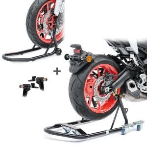 Motorrad Montageständer Set Constands MF2 Motorradständer vorne und hinten Rangierhilfe_1