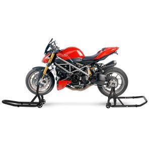 Einarm Montageständer Set passend für Ducati Streetfighter / S 09-13 Motorradständer hinten vorne Constands CLB-DPLS
