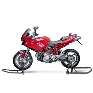 Einarm Montageständer Set passend für Ducati Multistrada 1100 07-09 Motorradständer hinten vorne Constands CLBM-DPLS-NW