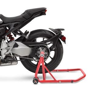 Paddockstativ med én svingarm kompatibel med Honda CB 1000 R 21-24 ConStands Single-Classic rød