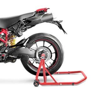 Einarmständer Ducati Hypermotard 1100 / Evo 07-12 Montageständer ConStands Single-Classic rot_0