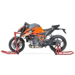 Hodeløftstativ Constands Classic 5 PIN-motorsykkel Front Paddock Stand rød DPLB2