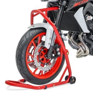Hodeløftstativ Constands Classic 5 PIN-motorsykkel Front Paddock Stand rød DPLU