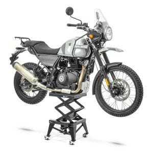 Motorsykkeljekk Enduro ConStands Crosslift XL Motocross saksejekk med ruller i sort DPLB1
