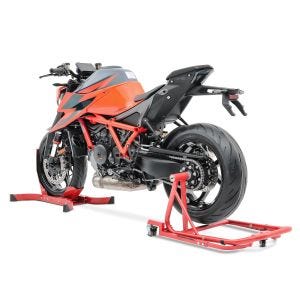 Enarms bakre reparasjonsstativ MVR egnet for Ducati Multistrada V4 Pikes Peak manøvreringshjelp + rocker Constands rød