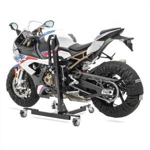 Motorsykkel dekkvarmer sett Snaefell ConStands 30-99°C digital egnet for forhjul og bakhjul svart DPLB1