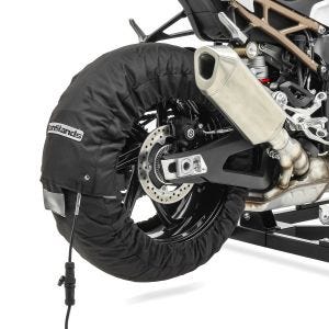 Motorsykkel dekkvarmer sett Snaefell ConStands 30-99°C digital egnet for forhjul og bakhjul svart DPLB3