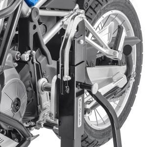 Manøvreringshjelp egnet for Aprilia Tuareg 660 22-24 svart - for garasje, sidestativ og hovedstativ, 300 kg