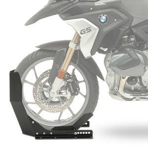 Transportstativ egnet for BMW R 1250 GS Adventure ConStands Easy-Fix motorsykkelkloss opp til 21 tommer svart DNP12