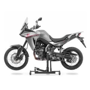 Manøvreringshjelp egnet for Honda Transalp XL 750 23-24 svart - for garasje, sidestativ og hovedstativ, 300 kg