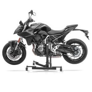 Manøvreringshjelp egnet for Suzuki GSX-8S 23 svart - for garasje, sidestativ og hovedstativ, 300 kg