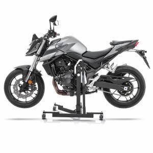 Manøvreringshjelp egnet for Honda Hornet 750 23-24 svart - for garasje, sidestativ og hovedstativ, 300 kg