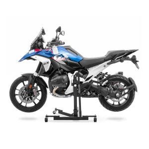 Manøvreringshjelp egnet for BMW R 1300 GS 23-24 svart - for garasje, sidestativ og hovedstativ, 300 kg