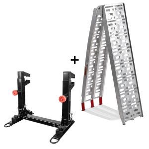 Set Auffahrrampe Aluminium + MX Transportständer Constands_1
