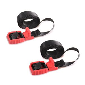 Motorrad Spanngurt Set ConStands mit Ratsche und Gummischnalle schwarz-rot_1
