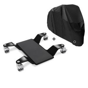 Set SM12 Rangierhilfe für Hauptständer ConStands Easy Mover II und Motorrad Abdeckplane XXL Craftride_1