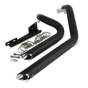 Craftride eksos kortskudd motorsykkel bakre lyddemper egnet for Harley Davidson Sportster 04-13 i svart
