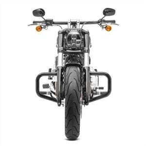 Crash bar egnet for Harley Davidson Softail Sport Glide 18-24 Craftride Moustache svart DPLB4