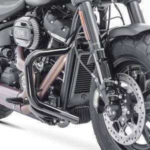 Crash bar egnet for Harley Davidson Softail Fat Bob 114 18-24 Craftride Moustache svart