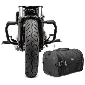 Set Sturzbügel Mustache und Hecktasche RB1 Craftride für Harley Sportster 883 Iron 09-20 schwarz_1
