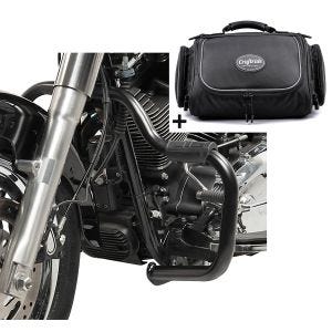 Set STM1 Sturzbügel Mustache mit Hecktasche TM2 14 Liter für Harley Davidson Sportster 1200 Nightster 08-12 Craftride_1