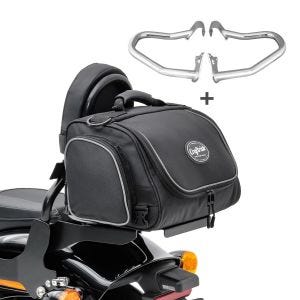 Set STM6 Sturzbügel Mustache mit Hecktasche TM2 für Indian Scout/ Sixty/ Bobber 15-20 Craftride_1