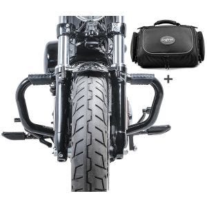 Set STM12 Sturzbügel Mustache mit  Hecktasche TM2 für Harley Sportster 1200 Nightster 08-12_1