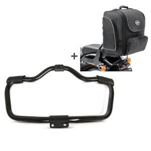 Set STM16 Sturzbügel Mustache mit Hecktasche TM4 für Harley Sportster 883 04-10 Craftride_1