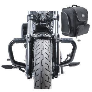 Set STM27 Sturzbügel Mustache mit Hecktasche TM4 für Harley Sportster 1200 Nightster 08-12 Craftride_1