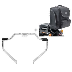 Set STM30 Sturzbügel Mustache mit Hecktasche TM4 für Harley Softail Standard 2020_1