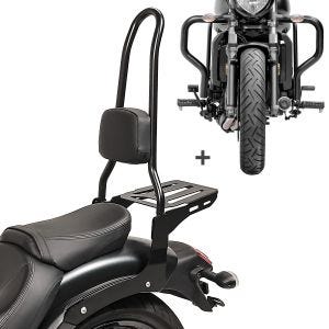 Sissybar Set für Kawasaki Vulcan S / Café 15-20 mit Sturzbügel Craftride RH12-4_1