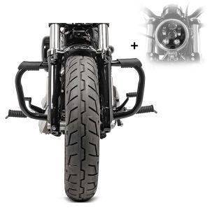 Sturzbügel Set für Harley Sportster 1200 Nightster 08-12 mit LED Scheinwerfer 5,75 Zoll Craftride S-S1_1