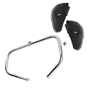 Sturzbügel Set für Harley Davidson Electra Glide Standard 97-08 mit Spritzschutz Craftride S-Y5_1