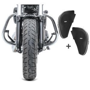 Sturzbügel Set für Harley Davidson Sportster 04-20 mit Spritzschutz Craftride S-Y8_1