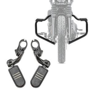 Crash bar med fotstøtter 32mm sett egnet for choppers / custom sykler 18-24 Craftride FM5 Bart svart