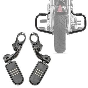 Crash bar med fotstøtter 32mm sett egnet for choppers / custom sykler 00-17 Craftride FM8 Moustache svart