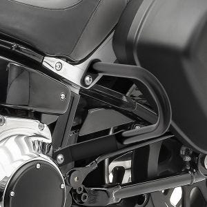 Sadelveske beskyttelsesstang egnet for Harley Davidson Sport Glide 18-24 koffertbeskyttelsesstang Craftride TG7 svart DPLU2