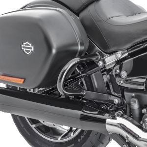 Sadelveske beskyttelsesstang egnet for Harley Davidson Sport Glide 18-24 koffertbeskyttelsesstang Craftride TG7 svart DPLB