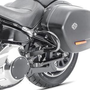Sadelveske beskyttelsesstang egnet for Harley Davidson Sport Glide 18-24 koffertbeskyttelsesstang Craftride TG7 svart DPLU6