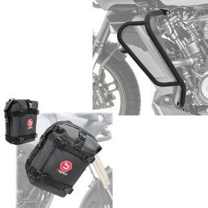 Sett med støtbøyler + støtdemperveske K4 par egnet for Harley Davidson Pan America 1250 / Special 21-24