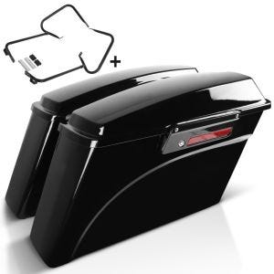 Seitenkoffer für Harley Davidson Electra Glide Standard 97-08 mit Kofferträger LB_0