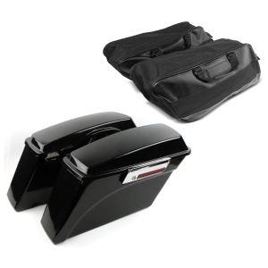 Seitenkoffer für Harley Davidson Electra Glide Ultra Limited 09-13 mit Innentaschen schwarz_1