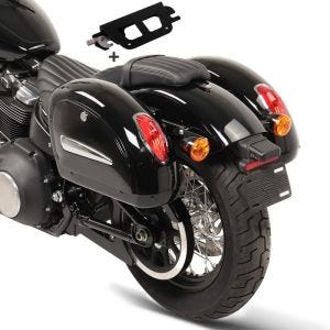 Seitenkoffer für Harley Davidson Softail Street Bob 18-20 Halter abnehmbar Satteltasche Michigan_0
