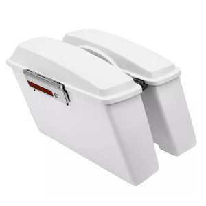 Sideveske sett egnet for Harley Davidson Road King Classic 98-13 Craftride hard case 30Ltr hvit glatt