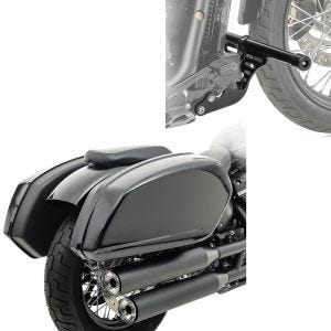 Sett: Sidevesker egnet for Harley Davidson Softail Street Bob / 114 18-24 med holder Craftride HB15 + crashbar
