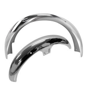 Sett med skjermer foran og bak egnet for Simson S51 S50 S70 skjermskjerm Fender Craftride krom