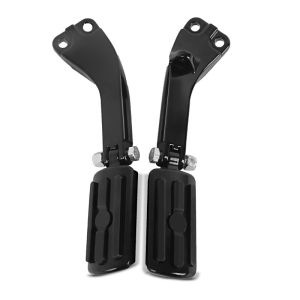 Pillion fotstøttesett med holder passer for Harley Davidson Dyna Street Bob 06-17 BL1 svart Craftride