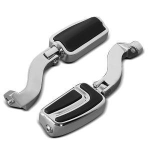 Pillion fotstøttesett med holder passer for Harley Davidson Road King 94-23 W1 krom Craftride